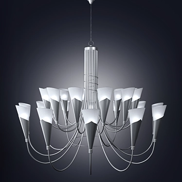 Campagnola Chandelier - Stylish Ceiling Lighting 3D model image 1 