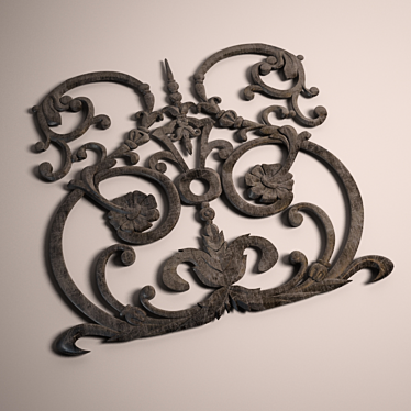Title: Elegant Carved Baluster - Exquisite Design 3D model image 1 