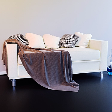 Cozy Cushion Sofa 3D model image 1 