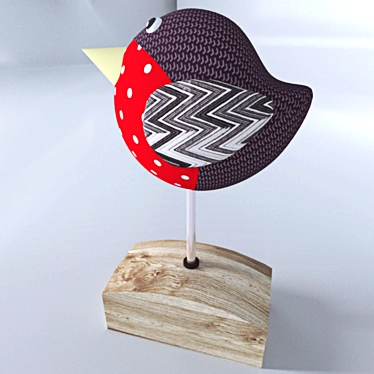 Delicate Decor Bird - Perfect for Children's Room 3D model image 1 