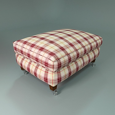 Title: Duresta Sasha Pouf 3D model image 1 