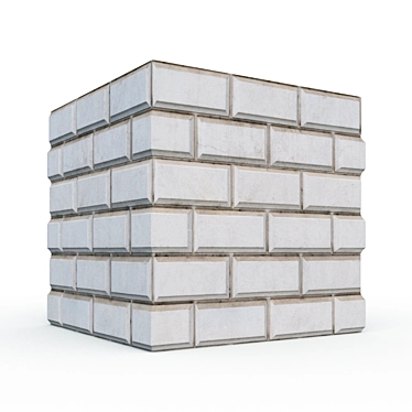 Sleek Brick Tiles - Exteriors or Interiors 3D model image 1 