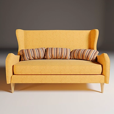 Greta Cosmorelax Double Sofa - Comfortable and Stylish 3D model image 1 