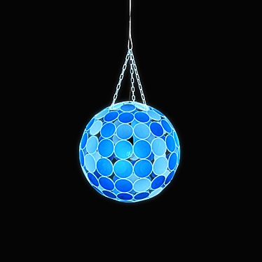 Mediterranean Blue Chandelier 3D model image 1 