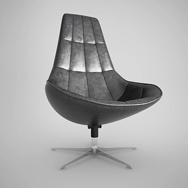 Luxury Leather Armchair: Boconcept Boston 3D model image 1 