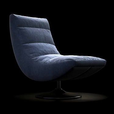 Luna Comfort Armchair: Elegant & Cozy 3D model image 1 