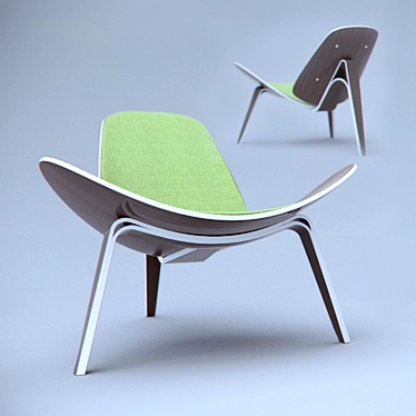 Wegner Shell Chair 3D model image 1 