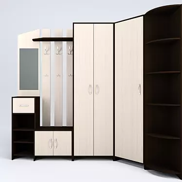 Modular Entrance Furniture: Kalina Comfort Factory 3D model image 1 