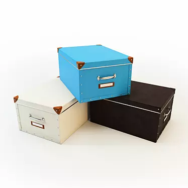Fjell Box: Stylish Storage Solution 3D model image 1 