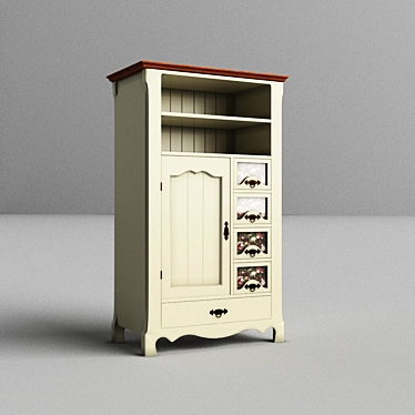 Belfan Cupboard: Stylish Storage Solution 3D model image 1 