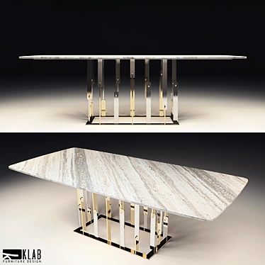 Elegant Ruben Table: Italian Design 3D model image 1 