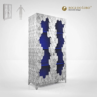 Elegant Oporto Cabinet: Limited Edition 3D model image 1 