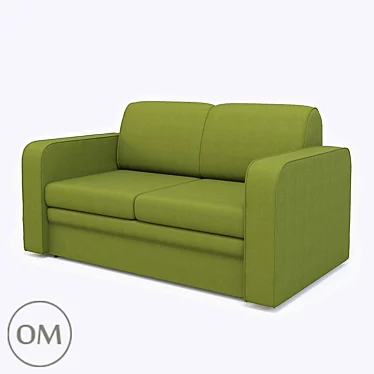 Compact and Ergonomic Sofa Bed 3D model image 1 