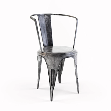Industrial Iron Chair: Nasdaq 3D model image 1 