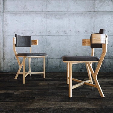 Versatile Plywood Chair | Exceptional Interiors 3D model image 1 