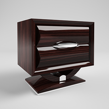 Classic Style Bedside Table 3D model image 1 