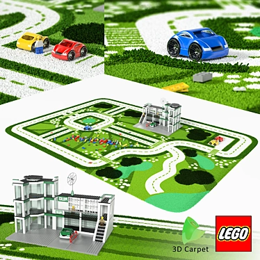 Lego Playtime 3D Carpet 3D model image 1 