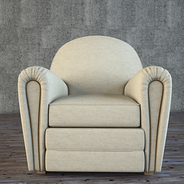 Cozy Chic Armchair: DUNCAN 3D model image 1 