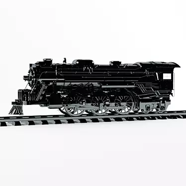 Vintage Train Toy 3D model image 1 