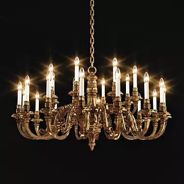 Customized Chandelier Design: Exquisitely Crafted 3D model image 1 