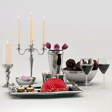 Sweet Delights Table Decor Set 3D model image 1 