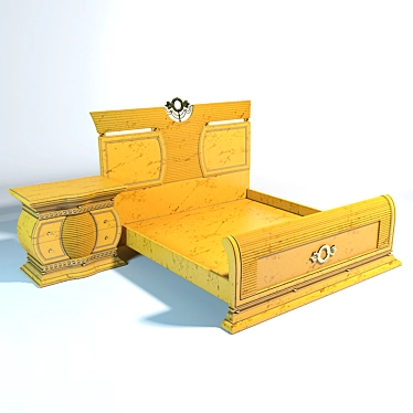 Sunny Dream Bed 3D model image 1 