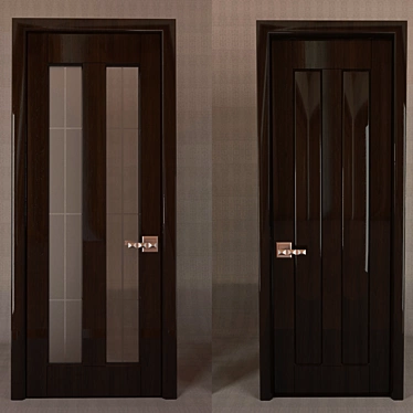 Essil Art Deco Interior Doors 3D model image 1 