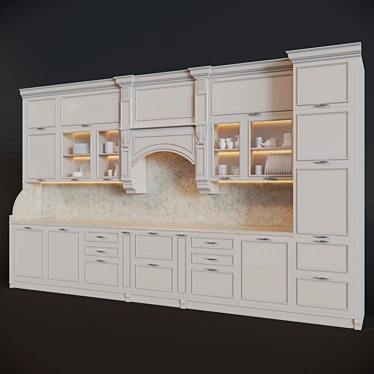 Photorealistic 3D Kitchen Models 3D model image 1 