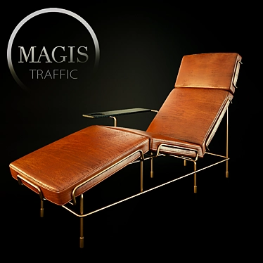 Sleek TRAFFIC Chaise by Magis 3D model image 1 