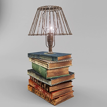 Industrial Vintage Metal Lamp 3D model image 1 