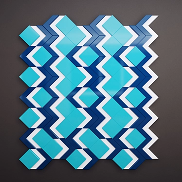 Modular 3D Wall Panels 3D model image 1 