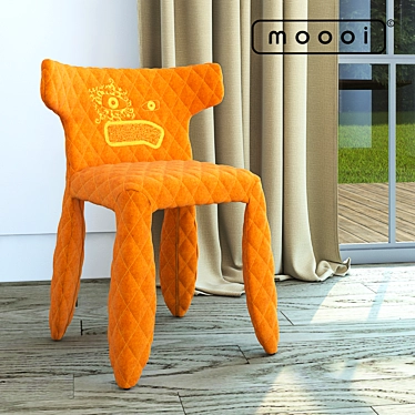 Orange Monster Chair: Divina Melange Moooi 3D model image 1 