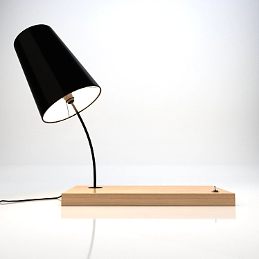 Elegant Desk Lamp - Placa 3D model image 1 