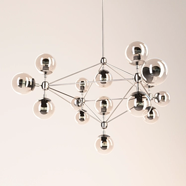 Modo Chandelier: Sleek and Stylish Hanging Lamp 3D model image 1 