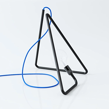 CablePower Triangle Lamp - Illuminate Any Space 3D model image 1 
