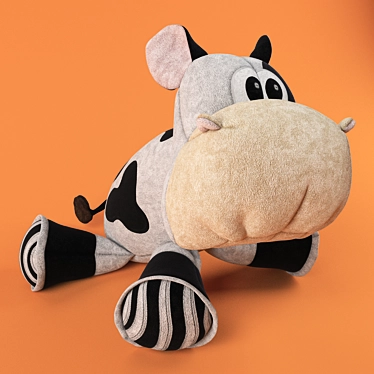 Cuddly Cow Plush 3D model image 1 