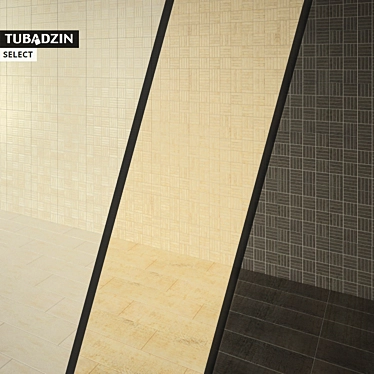 TUBADZIN SELECT: Stylish Porcelain Floor & Wall Tiles 3D model image 1 