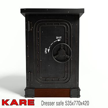 Secure Storage Chest by KARE 3D model image 1 