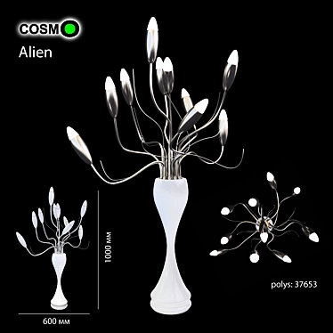 Alien Table Lamp 3D model image 1 