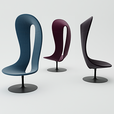 Elegant HALLE Hannah Chair 3D model image 1 