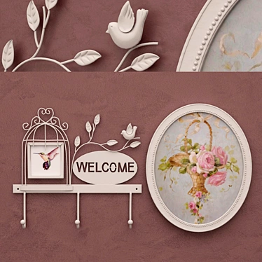 Elegant "Mezzanine" Hanger: Frame with Decorative Cage 3D model image 1 