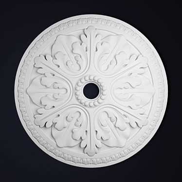 Ceiling Power Socket, 400mm Diameter 3D model image 1 