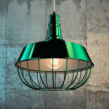 Vintage Industrial Pendant Chandelier 3D model image 1 