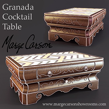 Granada Cocktail Table: Elegant and Functional 3D model image 1 