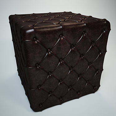 Cozy Cube Ottoman 3D model image 1 