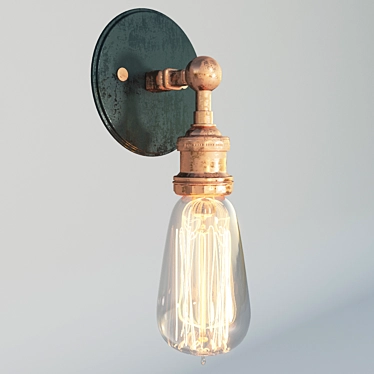 Translated Description: Loft-style Wall Lamp (Бра в стиле лофт)

Industrial Loft Wall Lamp 3D model image 1 