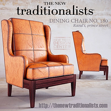 Elegant No. 180 Dining Chair 3D model image 1 