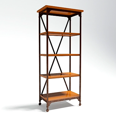 Gaudi Loft Bookshelf 3D model image 1 