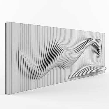 Elegant Parametric Wall Shelf 3D model image 1 