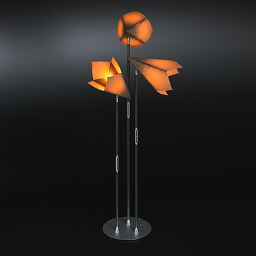 Adjustable Conelamp with Telescopic Stand 3D model image 1 